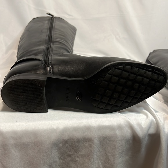Nurture Black Tall Riding Boots - Picture 4 of 4